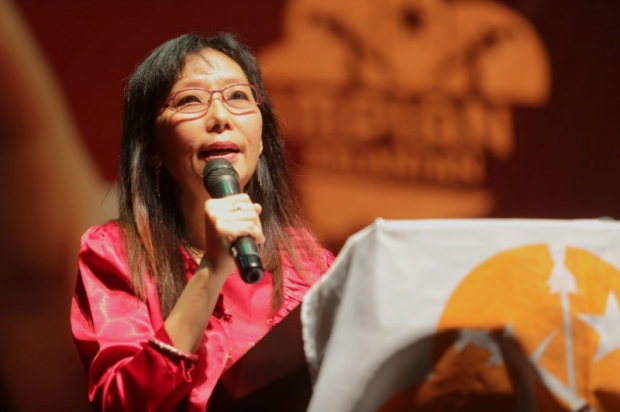 Seputeh MP Teresa Kok during the Gabungan Impian Kelantan fundraising dinner, July 11, 2015.